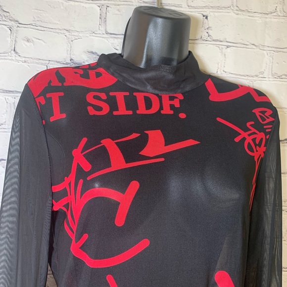 NWOT Women’s Sexy Mesh Sheer See Through Dress Sz S - Picture 9 of 9